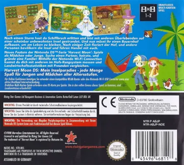 Bokujou Monogatari - Kimi to Sodatsu Shima (Japan) box cover back